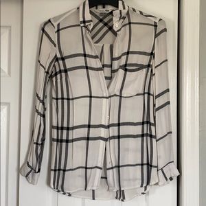 Old Navy Black and White Flannel